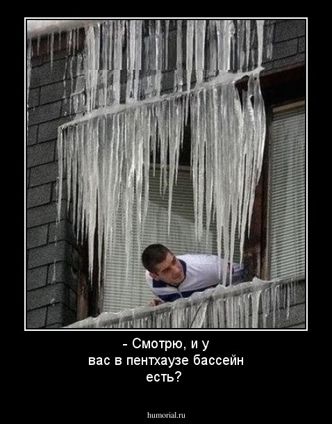 - Смотрю, и у вас в пентхаузе бассейн есть?