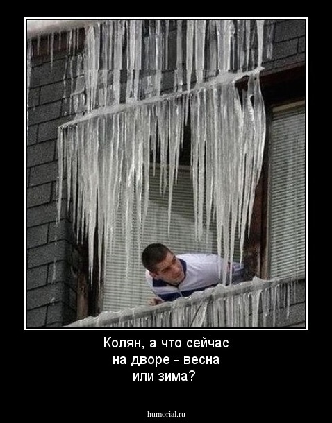 Колян, а что сейчас на дворе - весна или зима?
