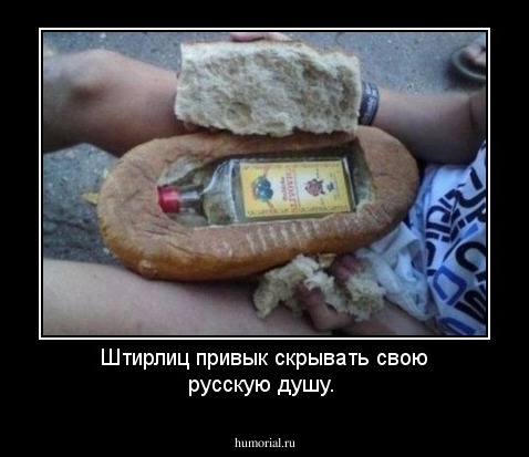 Штирлиц привык скрывать свою русскую душу.