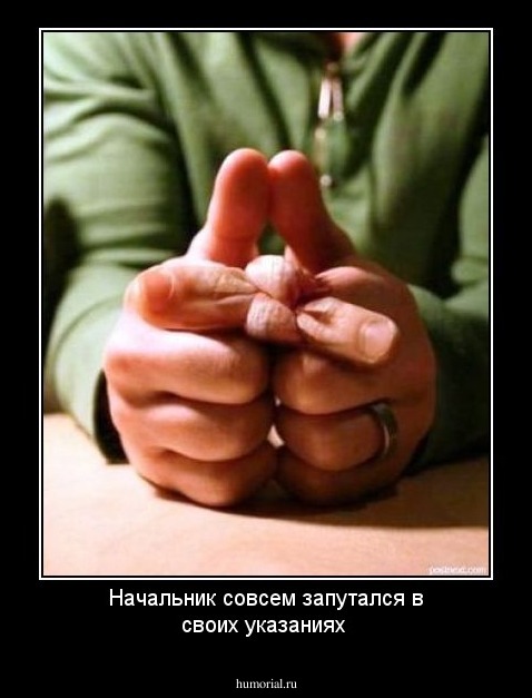 Начальник совсем запутался в своих указаниях