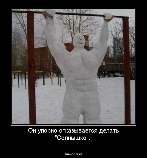 Он упорно отказывается делать "Солнышко".