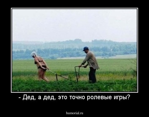 - Дед, а дед, это точно ролевые игры?