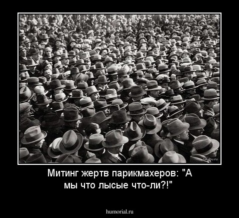 Митинг жертв парикмахеров: "А мы что лысые что-ли?!"