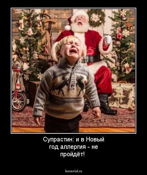 Супрастин: и в Новый год аллергия - не пройдёт!