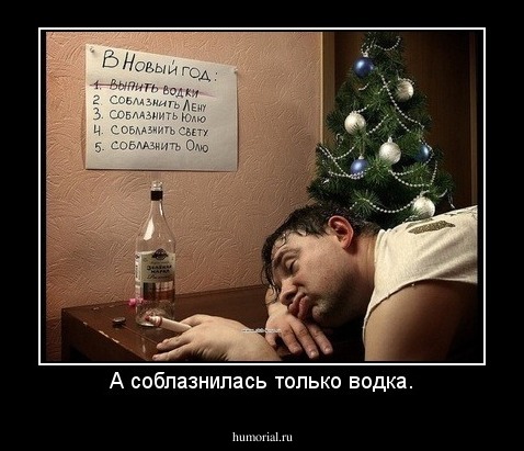 А соблазнилась только водка.
