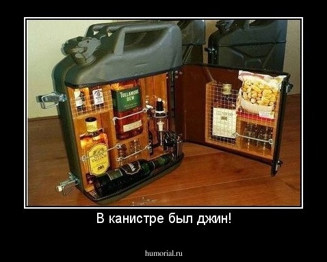 В канистре был джин!
