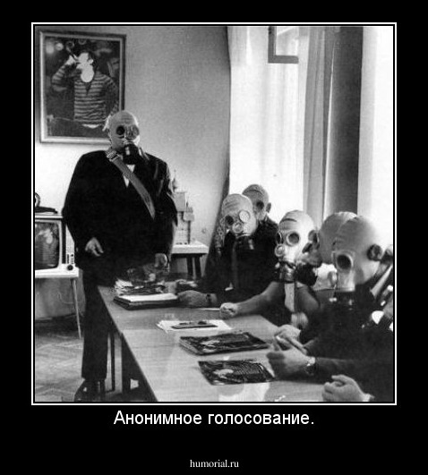 Анонимное голосование.