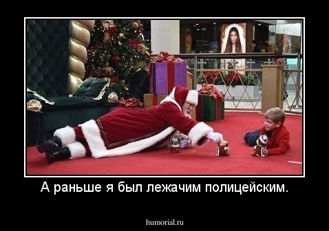 А раньше я был лежачим полицейским.
