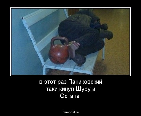 в этот раз Паниковский таки кинул Шуру и Остапа