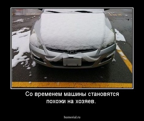 Со временем машины становятся похожи на хозяев.
