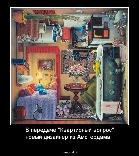 В передаче "Квартирный вопрос" новый дизайнер из Амстердама.