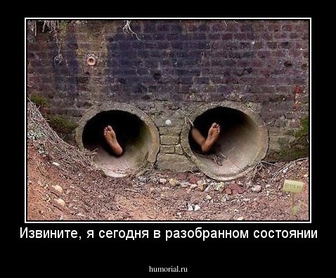 Извините, я сегодня в разобранном состоянии