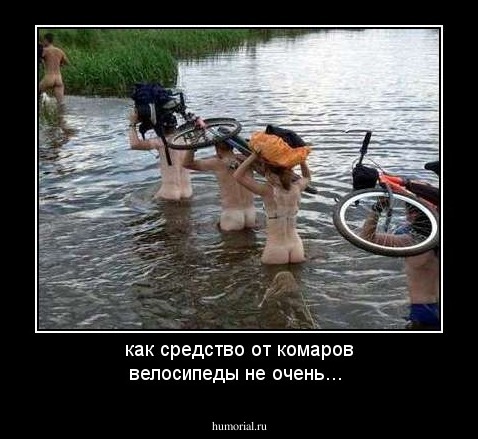 как средство от комаров велосипеды не очень...