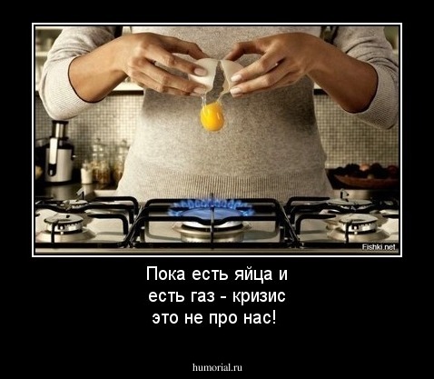 Пока есть яйца и есть газ - кризис это не про нас!