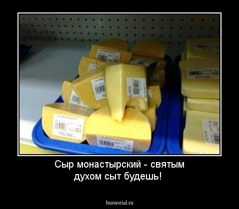 Сыр монастырский - святым духом сыт будешь!