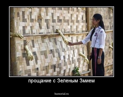 прощание с Зеленым Змием