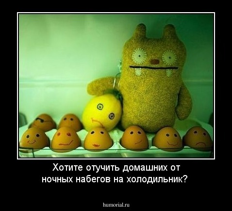 Хотите отучить домашних от ночных набегов на холодильник?
