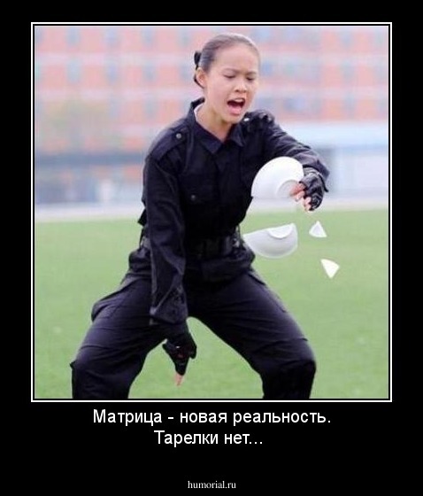 Матрица - новая реальность. Тарелки нет...