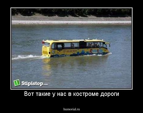 Вот такие у нас в костроме дороги