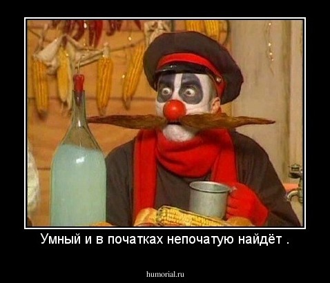 Умный и в початках непочатую найдёт .