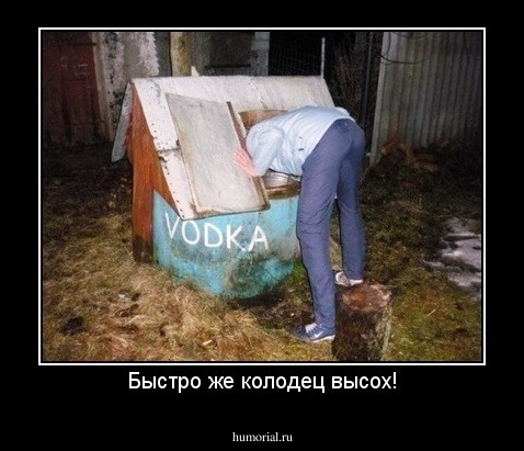 Быстро же колодец высох!