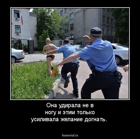 Она удирала не в ногу и этим только усиливала желание догнать.