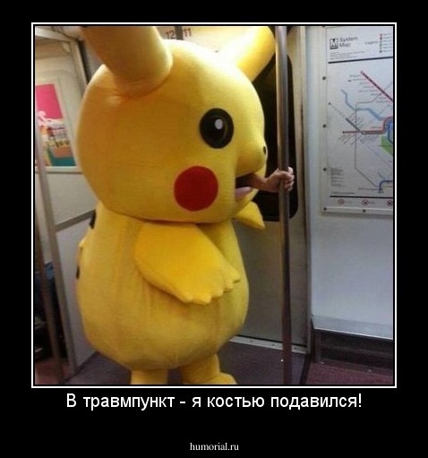 В травмпункт - я костью подавился!