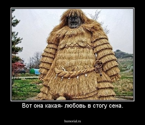 Вот она какая- любовь в стогу сена.