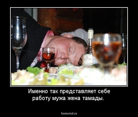 Именно так представляет себе работу мужа жена тамады.