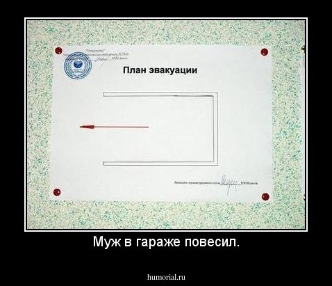 Муж в гараже повесил.