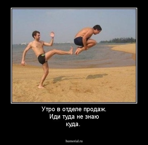 Утро в  отделе  продаж. Иди туда  не  знаю  куда.