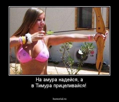 На амура надейся, а в Тимура прицеливайся!
