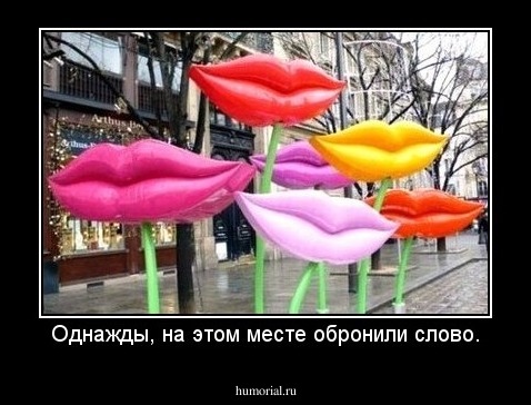 Однажды, на этом месте обронили слово.