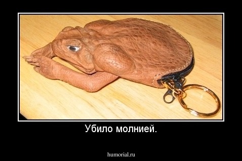 Убило молнией.