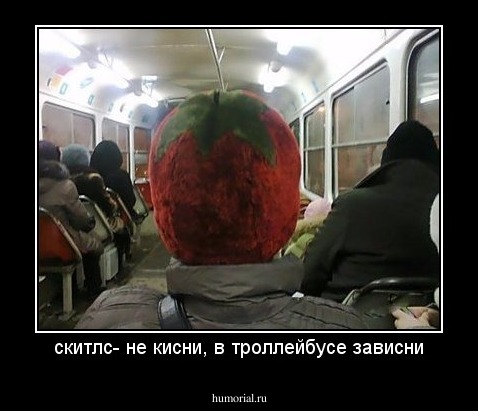 скитлс- не кисни, в троллейбусе зависни
