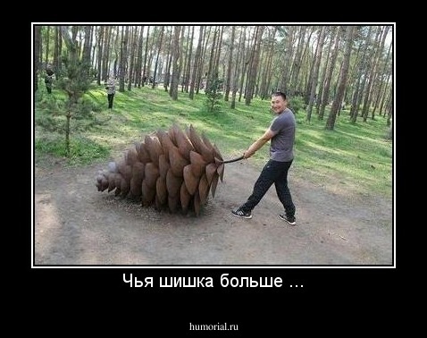 Чья шишка больше ...