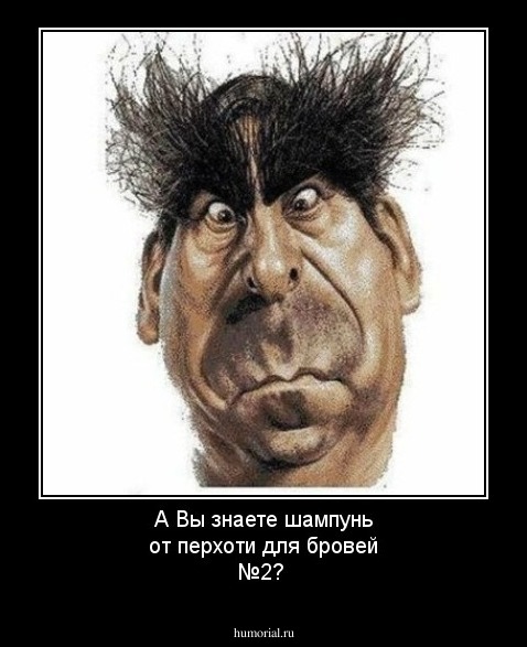 А Вы знаете шампунь от перхоти для бровей №2? 