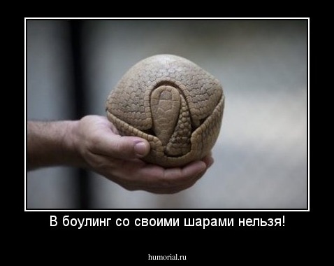 В боулинг со своими шарами нельзя!