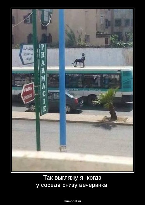 Так выгляжу я, когда у соседа снизу вечеринка
