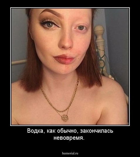 Водка, как обычно, закончилась невовремя.