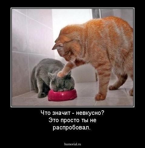 Что значит - невкусно? Это просто ты не распробовал.   