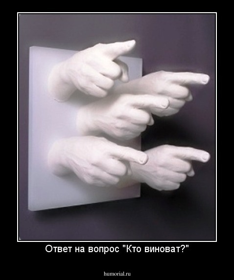 Ответ на вопрос "Кто виноват?"