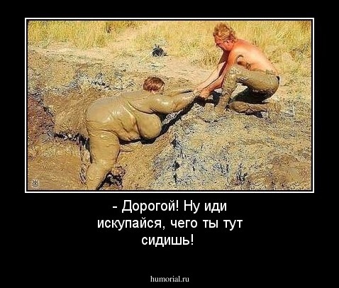 - Дорогой! Ну иди искупайся, чего ты тут сидишь!