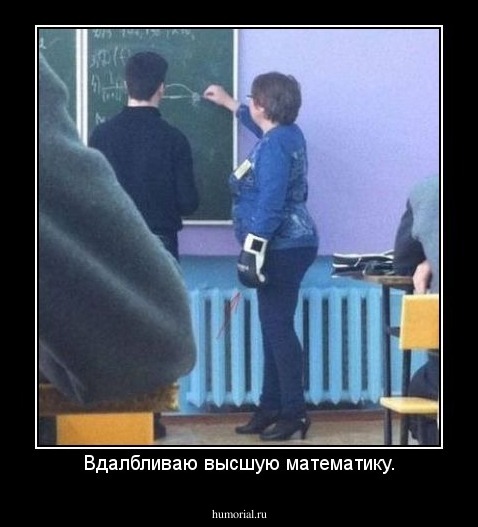 Вдалбливаю высшую математику.