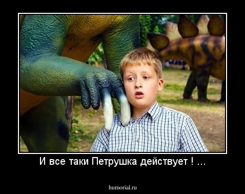 И все таки Петрушка действует ! ...