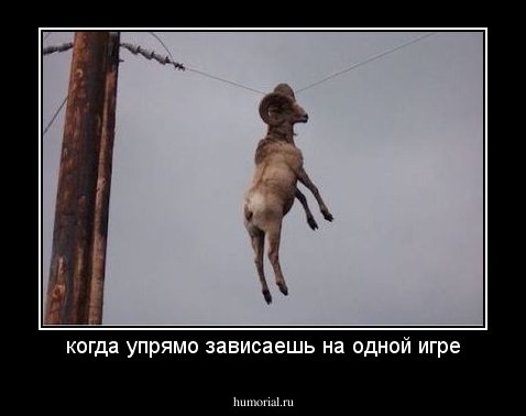когда упрямо зависаешь на одной игре