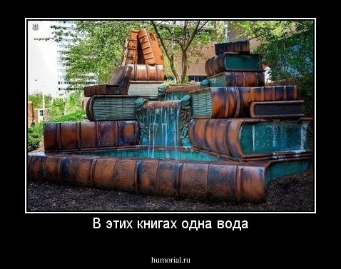 В этих книгах одна вода