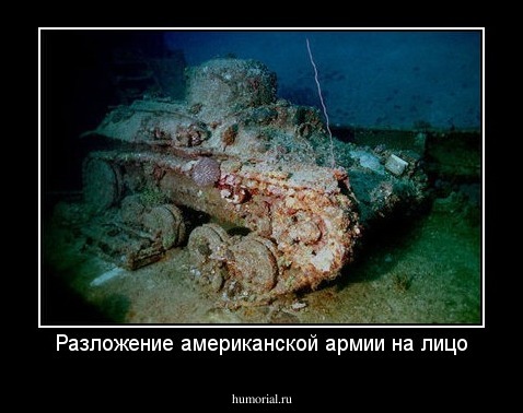 Разложение американской армии на лицо
