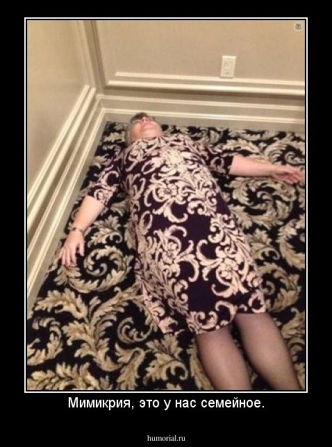 Мимикрия, это у нас семейное.
