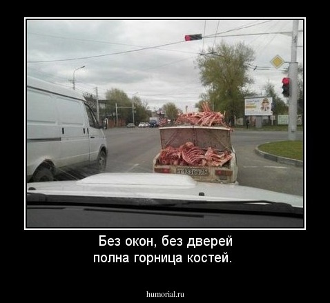 Без окон, без дверей полна горница костей.